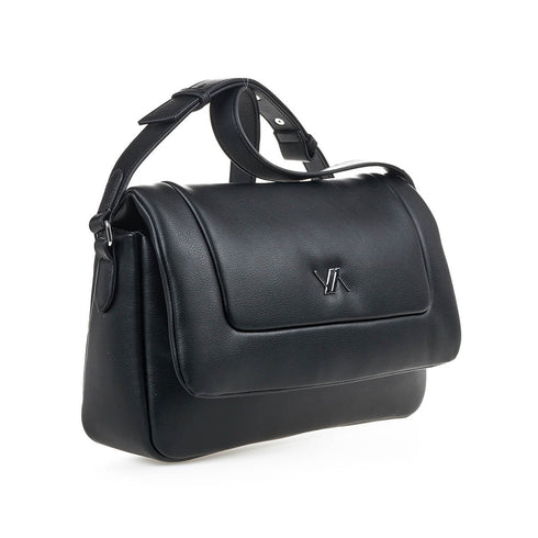 Verde Γυναικεία Τσάντα Χιαστί 16-7394 Μαύρο